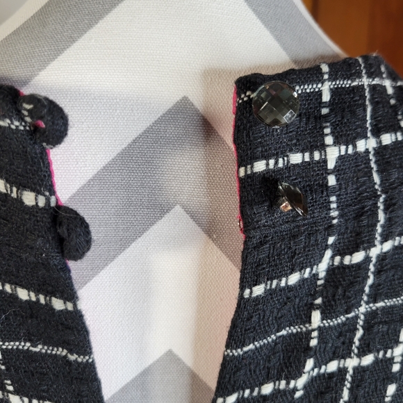 Eliza J New York Beaded Neckline Wool Blend Fit and Flare Dress Size 10 - Picture 5 of 9